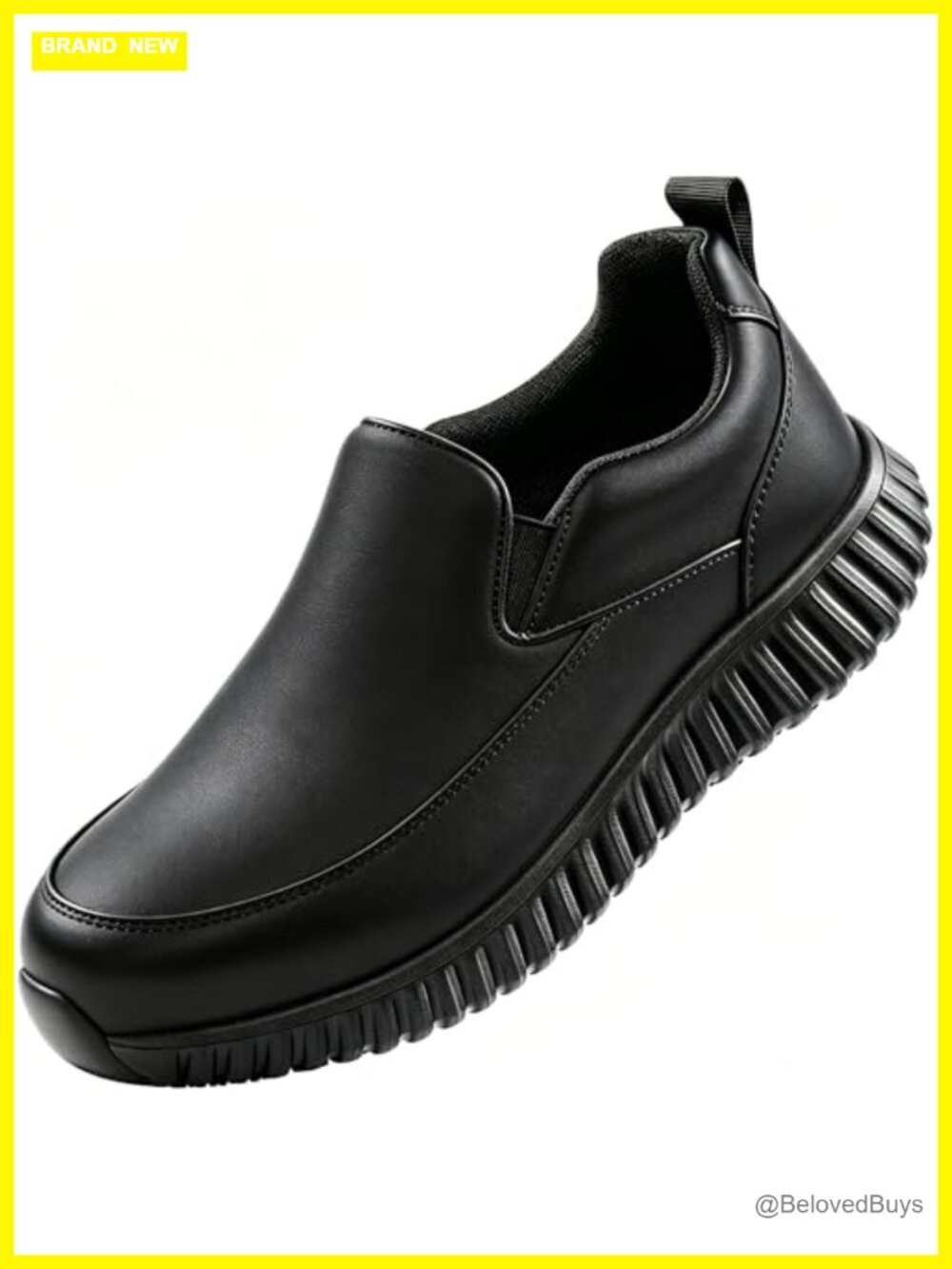 Non Slip Work Shoes Slip-Resistant Waterproof Food Service Sneakers Slip-On